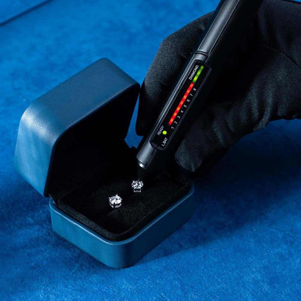 11MM Double Halo Moissanite Stud Earrings