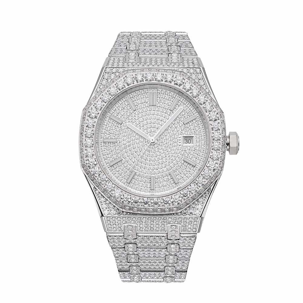 Bust Down Moissanite Watch 44MM