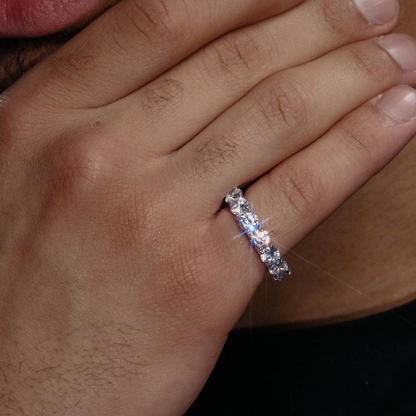 5mm VVS Eternity Band Ring 14K Gold