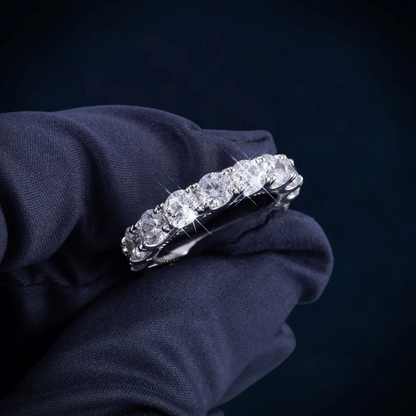 5mm VVS Eternity Band Ring 14K Gold