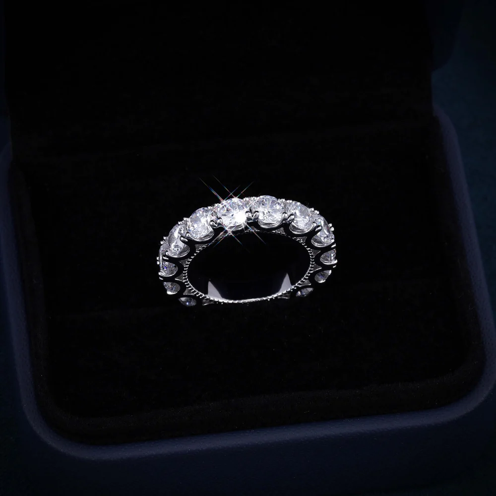 5mm VVS Eternity Band Ring 14K Gold