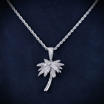 VVS Palm Tree Pendant 14K Gold