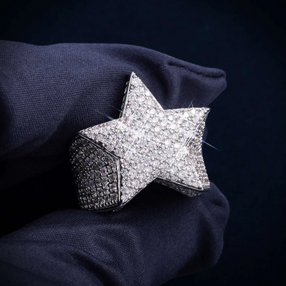 VVS Star Ring 14K Gold